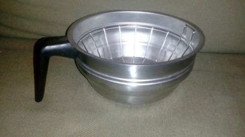 Bunn 20216.0000 stainless steel coffee filter funnel brew basket for sale