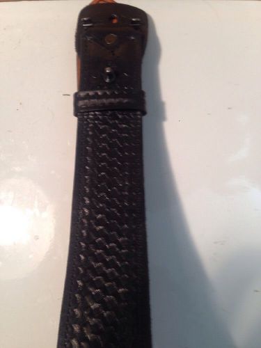 Tex Shoemaker Leather Duty Belt Basketweave ( Size 34 )