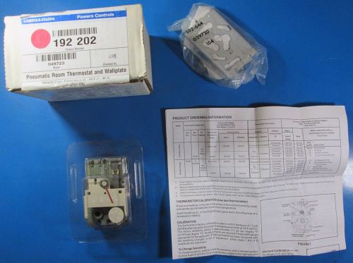 Landis &amp; Staefa Pneumatic Room Thermostat And Wallplate TH192S 2-Pipe (DA)