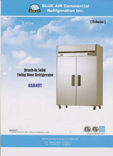 2 DOOR STORAGE COOLER REFRIGERATOR  - NEW ALL STAINLESS - FREE SHIPPING!
