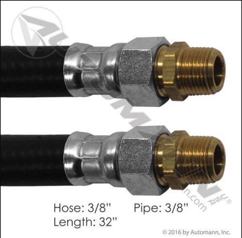 Air hose assembly 3/8&#034; 3/8&#034; swivels-32&#034; l automann 177.73632 for sale