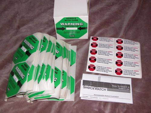 ULine S-5160 Box of 50 Shockwatch Indicators - 100g