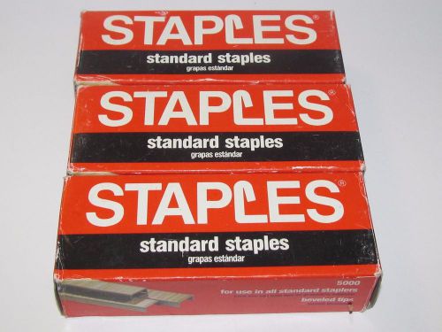 3 Staples Brand standard staples 5000 count /all standard staplers