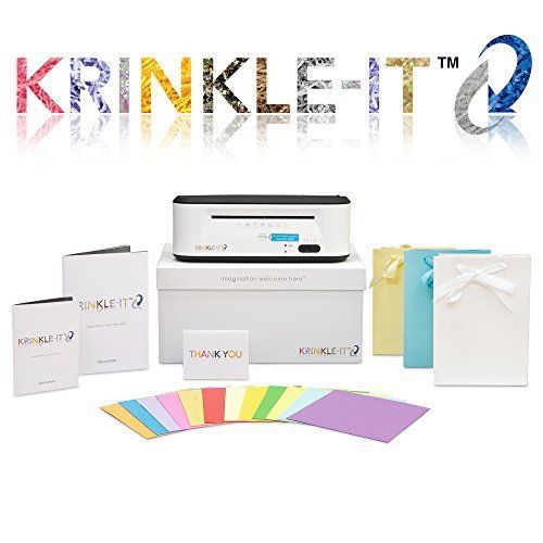 Krinkle-It - Kit Paper Shredder / Crinkle Cutter / Machine (White) w/ Colorfu...
