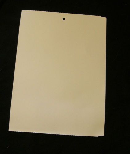 5-3/4” x 8” LUMBER TUFF 2,000 INVENTORY SHIP LABEL TAG WHITE COATED WITH EYELET