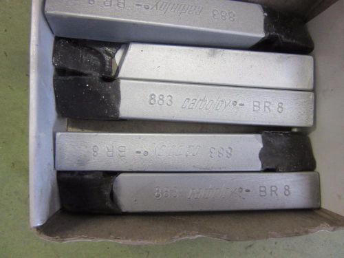CARBOLOY Lathe Tool Bits with Carbide Tip BR8 BR-8 883 5pc NOS