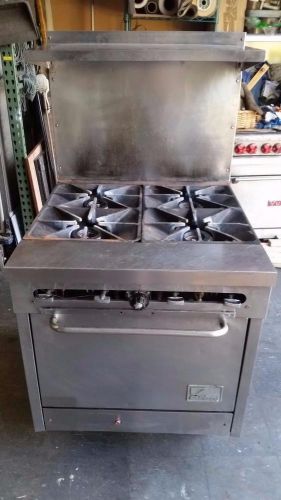 Southbend 1364d heavy duty 4 burner commercial  range oven  nat gas 160,000btu for sale