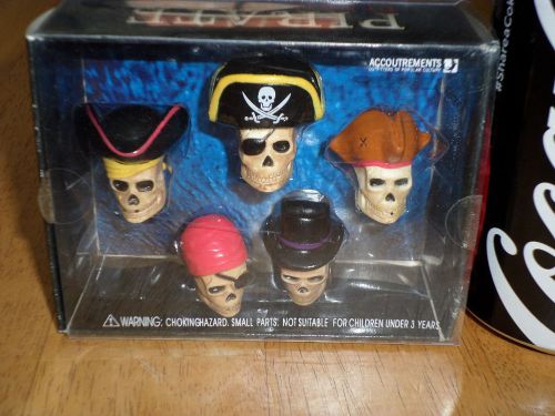 Pirate of the Caribbean - Pirate Heads Pencil Toppers, (#5) TOTAL