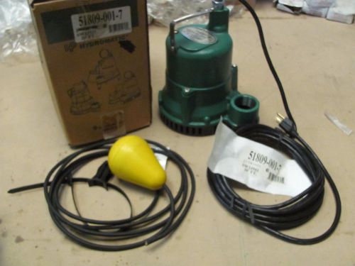 Hydromatic sw33m1 submersible sump/effluent pump, 20&#039; power cord 512809-001-7 for sale