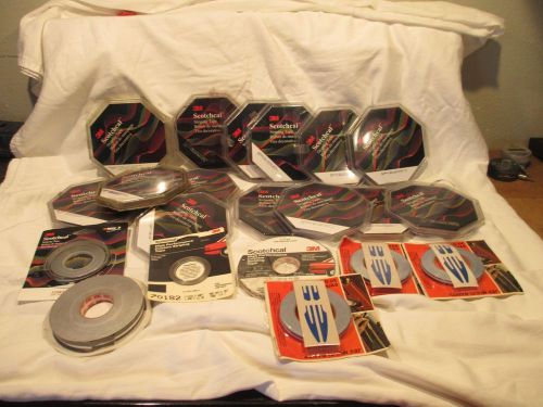 Lot of 11 partially used 3m Scotchcal auto striping tape various colors and size
