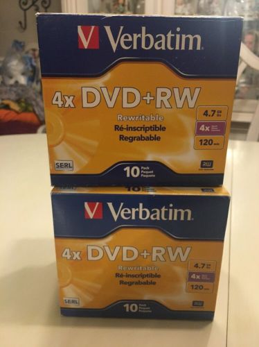 2 Boxes New Verbatim DVR+RW
