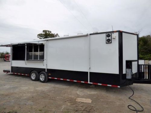 Concession trailer 8.5&#039; x 28&#039; white catering event trailer for sale
