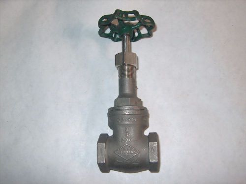 Jenkins bros 3/4&#034;  gate valve fig.1304 200 alloy steel cf-7m **new ** for sale