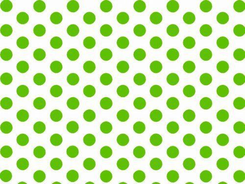 Brand New Green &amp; White Polka Dot Tissue Paper - 20&#034; x 30&#034; - 24 XL Sheets