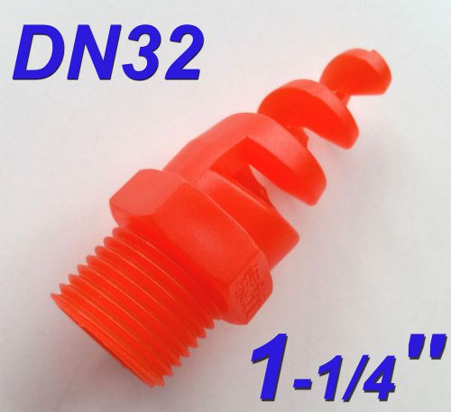 1pc new 1.25&#034; dn32 polypropylene pp spiral cone spray nozzle 1-1/4 &#034; bspt 1.25 &#034; for sale