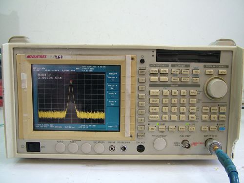 100Hz - 8GHz R3267 Advantest Spectrum analyzer RBW 10Hz , LCD Patentix Ltd