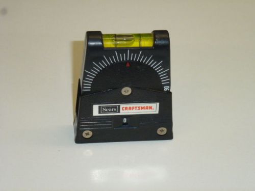 NOS! SEARS CRAFTSMAN MAGNETIC ADJUSTABLE ANGLE GAUGE WITH LEVEL