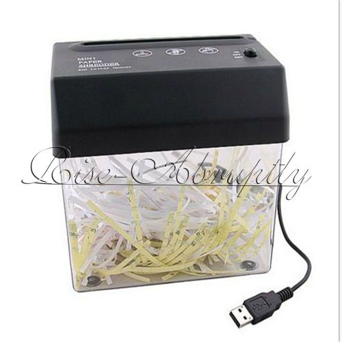 Portable usb mini paper shredder battery electric powered paper shredder cutter for sale