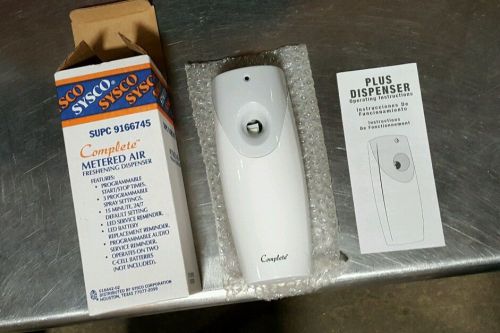 Sysco SUPC 9166745 Complete Metered Air Freshening Dispenser Battery Opererated