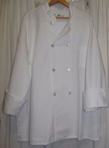 Chef designs chef uniform men&#039;s size extra large chef coat 8 button long sleeve for sale