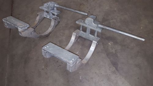 (2) mcelroy central fusion machine hdpe 6 x 4 ips tee, under saddle clamp for sale