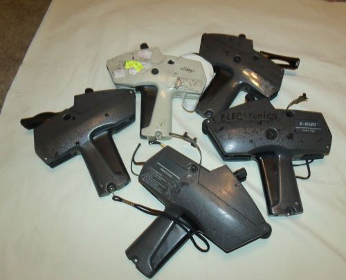 5 PRICING GUNS FOR PARTS