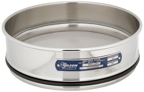 Gilson V200SF 850U Stainless Steel ISO Round Test Sieve 850 um Opening Size 2...