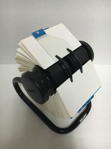 Rolodex Card Rotary File Open design plus hundreds of cards excellent