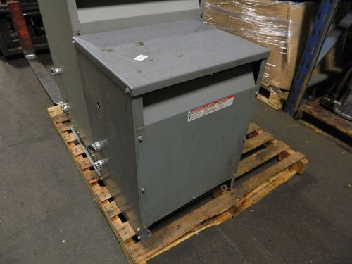 Square D 30 KVA Transformer, Cat# 30T6H, 3 Ph, Volts 480 to 240, Used