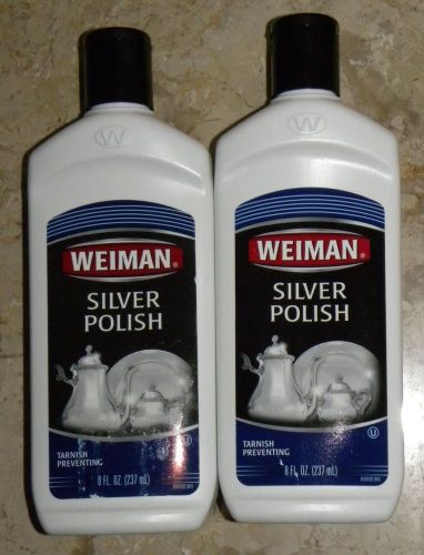 Weiman  Silver Polish Lot of 2 8oz Bottles **FREE SHIPPING**