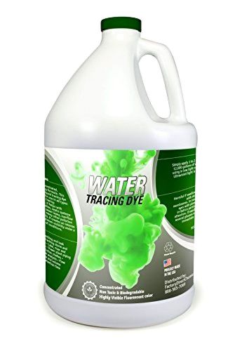 Green Water Tracing &amp; Leak Detection Flourescent Dye - 1 Gallon