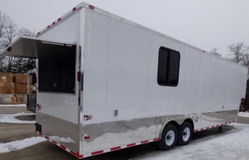 Concession Trailer 8.5&#039; x 34&#039; White Catering Event Trailer