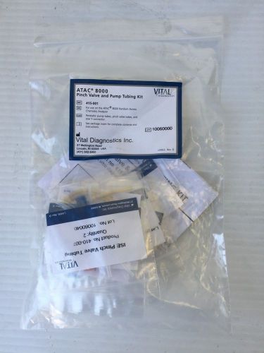 Vital diagnostics atac 8000 pinch valve and pump tubing kit ref 415-001 for sale