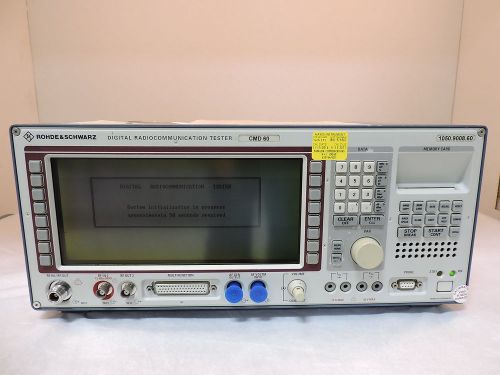 Rohde &amp; Schwarz CMD60 Radio Communications Test Set, 90 Day Warranty, Calibrated