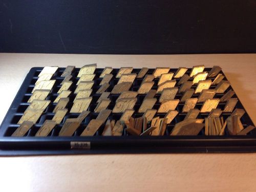 New Hermes Brass Letter Engraving Set 35 336 Old No 84 240+ Pieces 1.3 Inch Tall