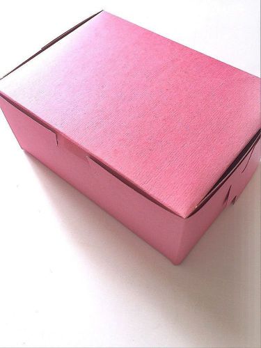 50 Bakery Pink Cake Bakery Box 7 x 5 x 3  Made in USA