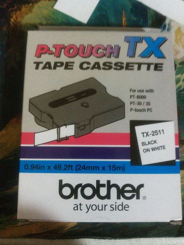 Brother P-Touch Tape Cassette TX-2511 For Pt-8000 PT-30 35 P-touch PC