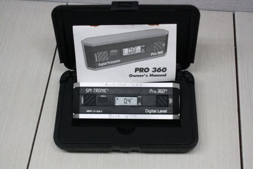 Spi-Tronic Pro 360 Digital Protractor Level Angle Finder Inclinometer