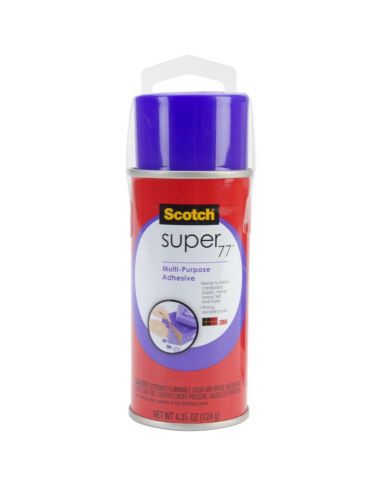 Scotch super 77 multipurpose spray adhesive-4.37oz for sale
