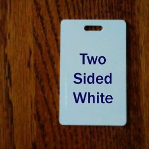 2 SIDED WHITE ALUMINUM LUGGAGE TAGS/ CREDIT CARD SIZE - For Sublimation Printing