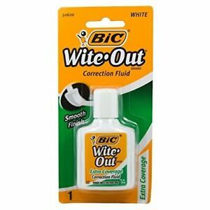 Bic Wofecp1-Whi .7 Oz Wite-Out Extra Coverage Correction Fluid
