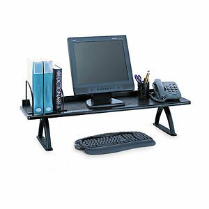 Safco Value Mate Desk Riser, 100-Pound Capacity, 42 X 12 X 8, Black 3603BL