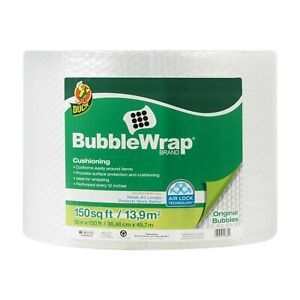 Duck Brand Bubble Wrap Roll, Original Bubble Cushioning, 12&#034; x 150&#039;, Perforat...