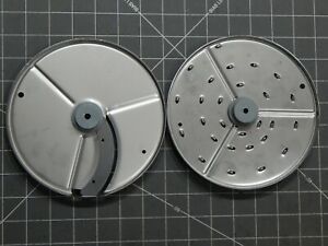 2Pc Robot Coupe Food Processor Slicer Blade Grater Disc ES4 RG2 CL20 CL25 CL30