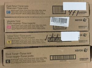 Genuine New Set of 4 Xerox Toners 006R01509-KCYM 7525 7535 7830 7835 7845 C8030