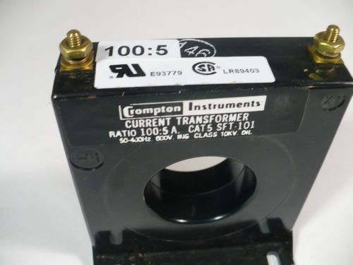 Crompton instruments current transformer 100:5 ratio sft-100 for sale