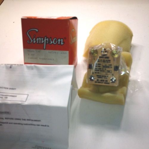 Simpson current transformer cat. # 01309, model 186, 2a, nifb for sale