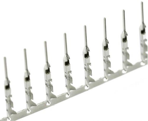 100pcs 2.54mm dupont jumper wire cable housing male connector terminal crimps for sale