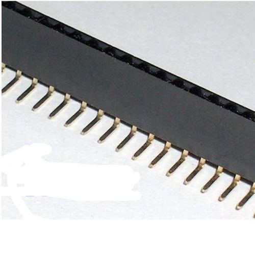 50pcs 2.54mm 40 pin right angle female single row header strip for sale