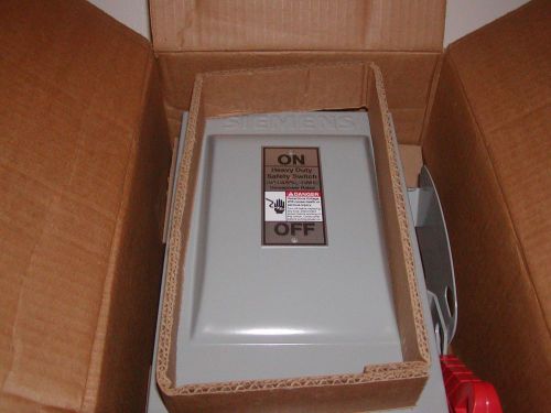 Siemens Heavy Duty Safety Switch HNF361 30Amp 3 Pole New In Box Non Fused